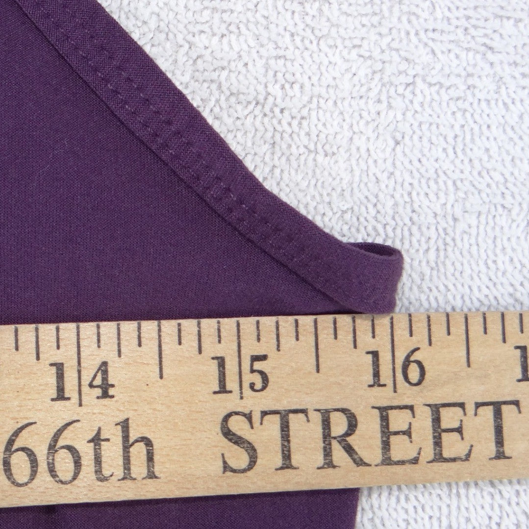 No Boundaries Purple Scoop Neck Tank Top Womens Large 11-13 Solid Basic