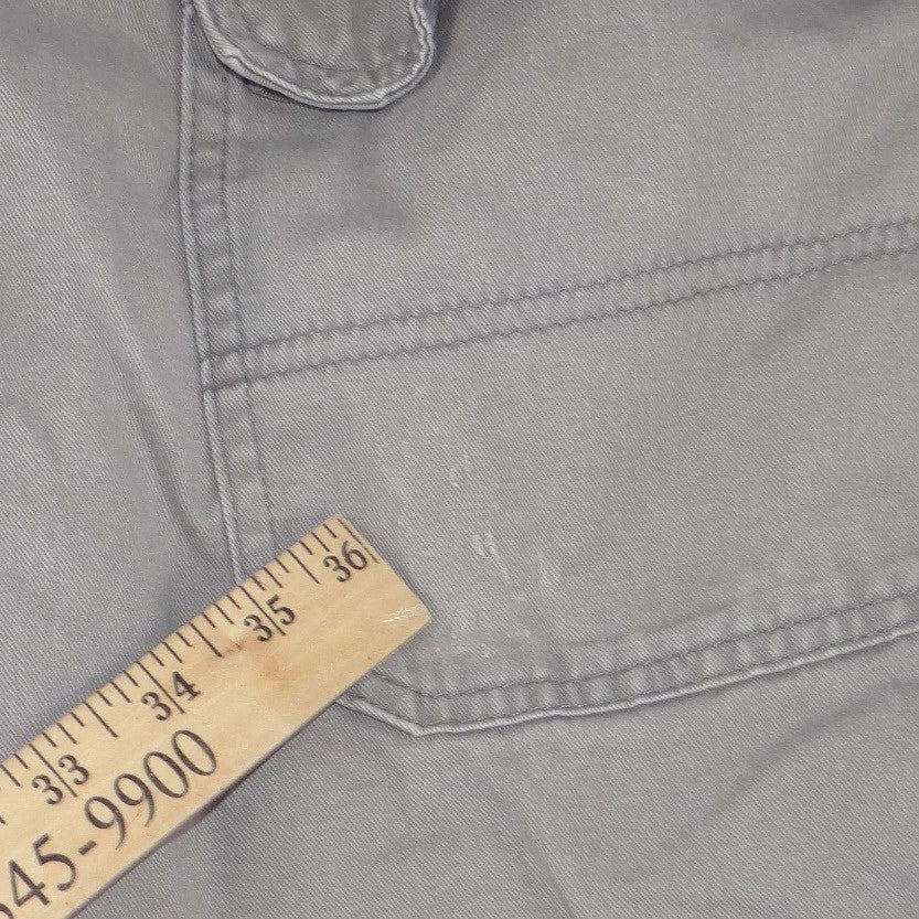 Old Navy Mens Cargo Shorts Grey Cotton Twill Relaxed Fit Size 36