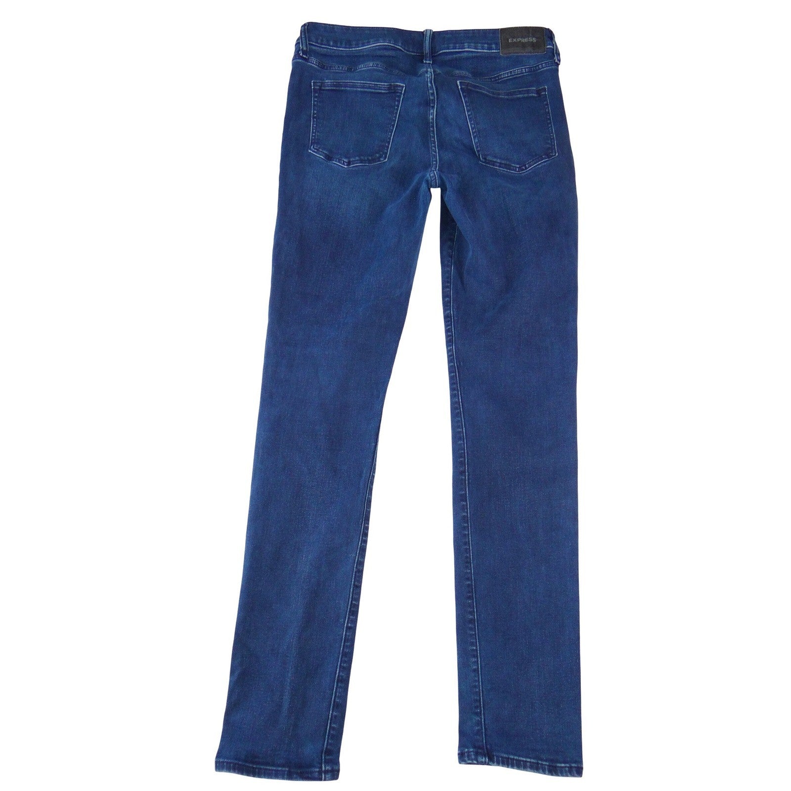 Express Skinny Mens Jeans 32x34 Dark Blue Denim Stretch Casual Pants