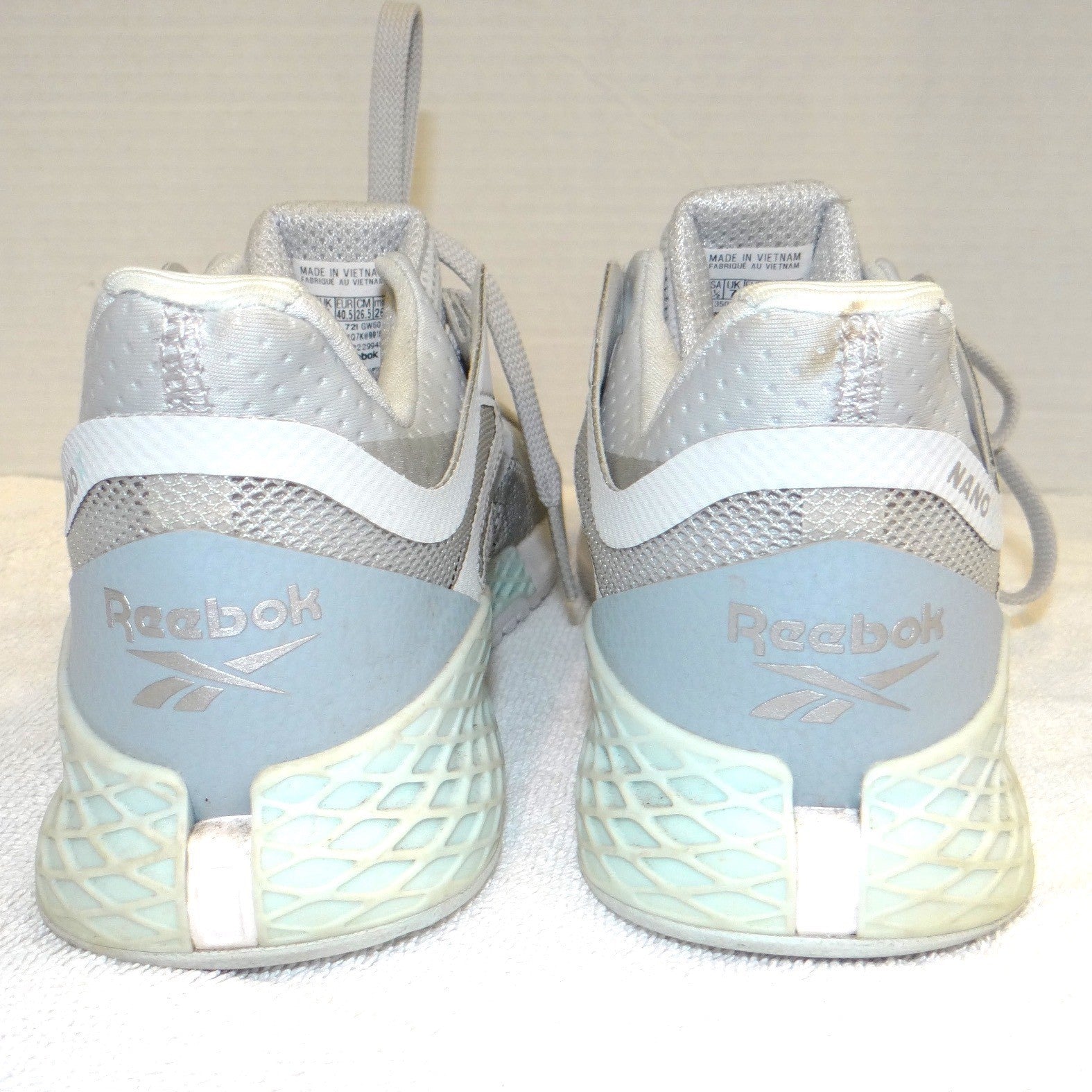 Reebok Nano X Womens Training Shoes Grey White Mint GW6013 Size 9.5