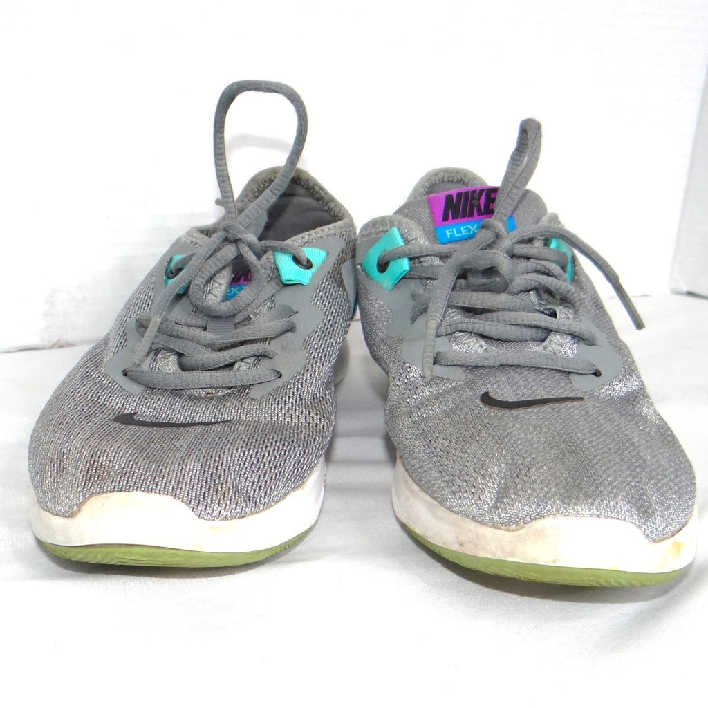 Nike Flex Experience RN 8 Womens Running Shoes Grey Teal Purple Size 5.5