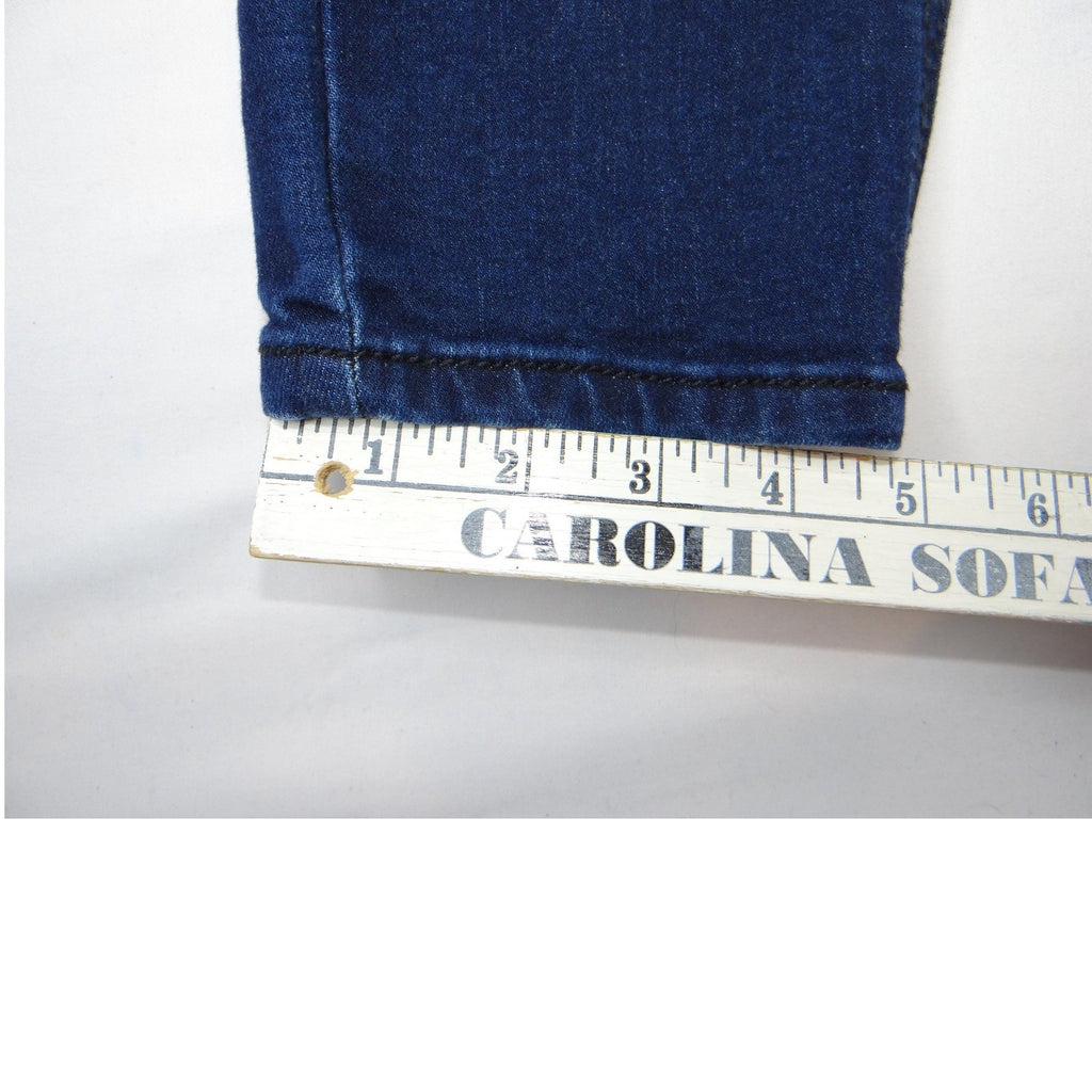 Indigo Blue Maternity Jeans Dark Wash Stretchy Full Panel Skinny Leg Size M/L