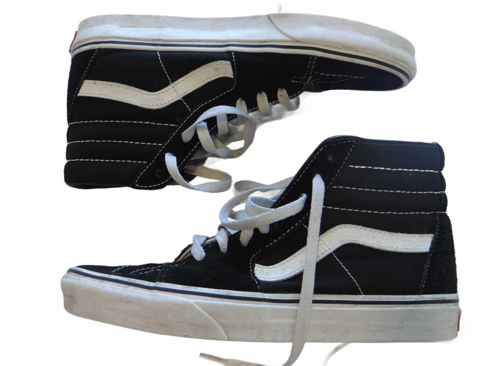 Vans Sk8-Hi Black and White High-Top Sneakers