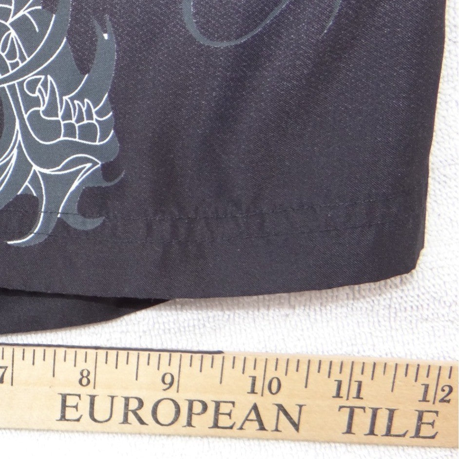 JNCO Jeans Mens Dragon Graphic Board Shorts Grey Black Y2K Skate Swim Trunks 36