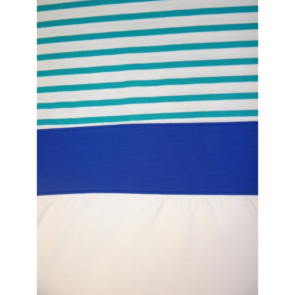Vintage Custom Club International Sailboat Graphic Stripe T Shirt Mens Large