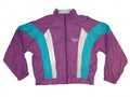 Vintage Reebok Women's Windbreaker Jacket Purple Teal White