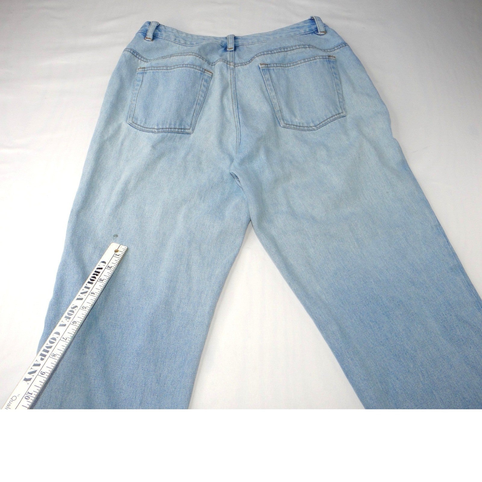 Jeanology Newport News Womens Jeans Star Mesh Cutouts Embellished Denim Sz 16