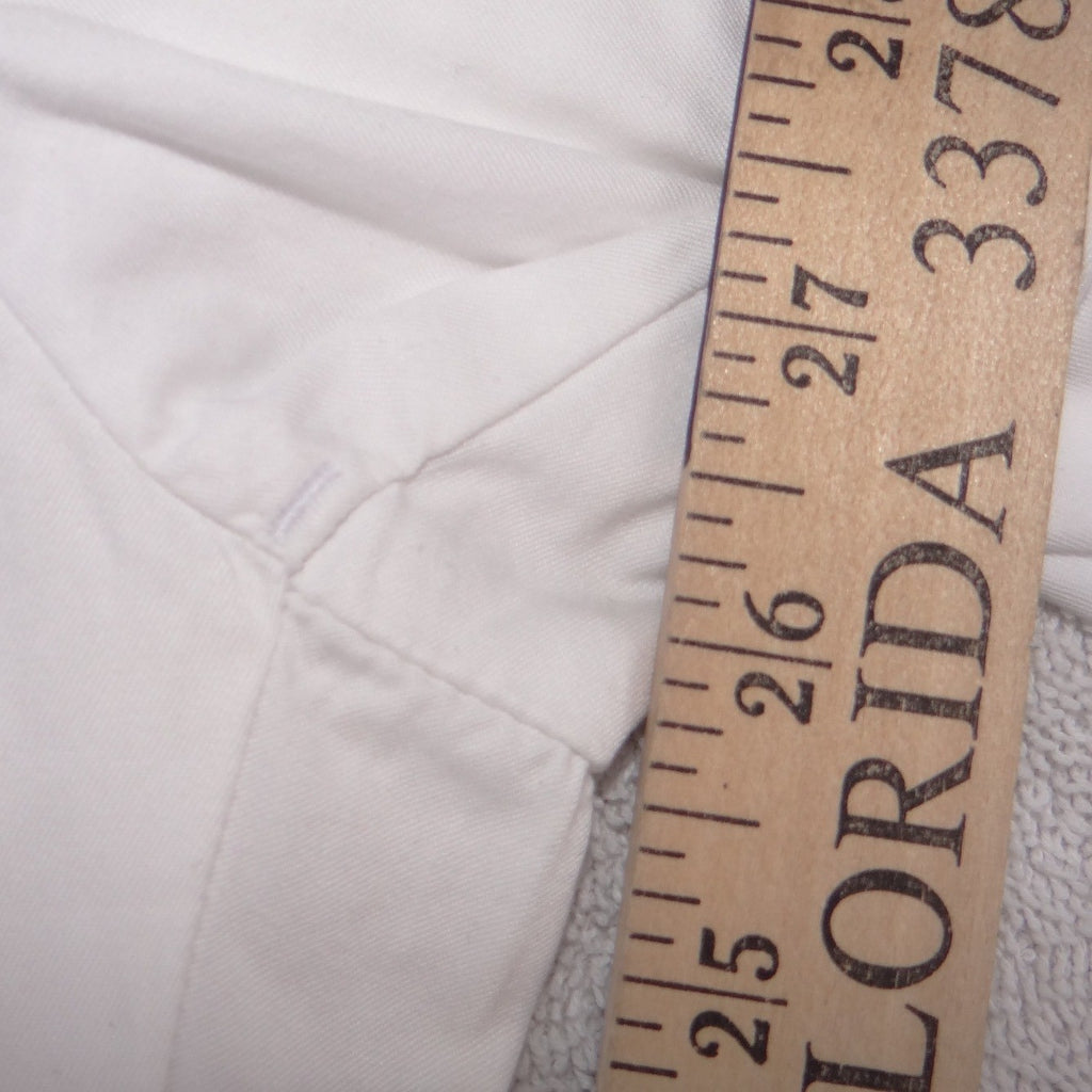 Express White Straight Leg Trousers Womens Size 8 Mid Rise Cotton Blend Pants