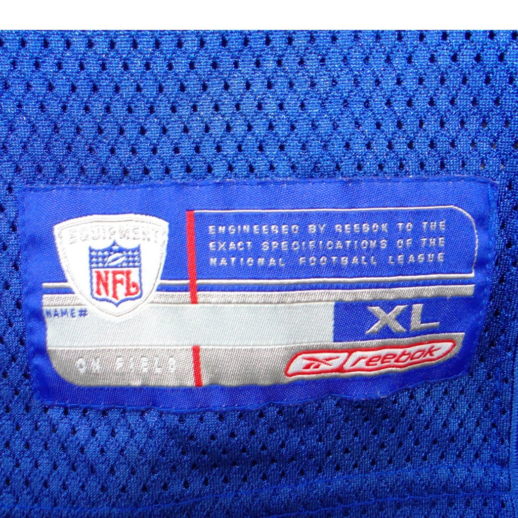 New York Giants Tiki Barber 21 Jersey VTG Mens XL Blue Mesh Football Reebok NFL