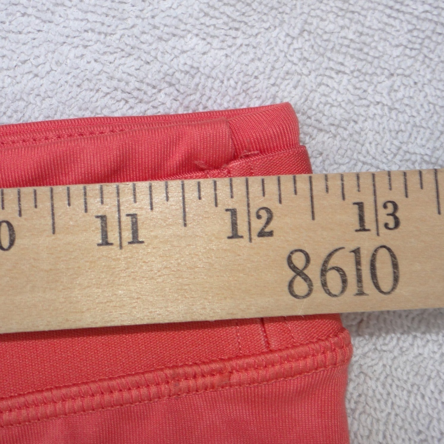 Puma Womens Coral Red Marble Print Capri Athletic Leggings Size Small