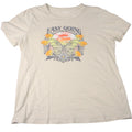 Old Navy Easy Going Butterfly Sunset Graphic T Shirt Women's Size Small Cream