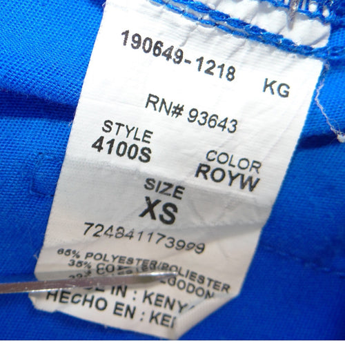 Cherokee Workwear Royal Blue Drawstring Cargo Scrub Pants  XS