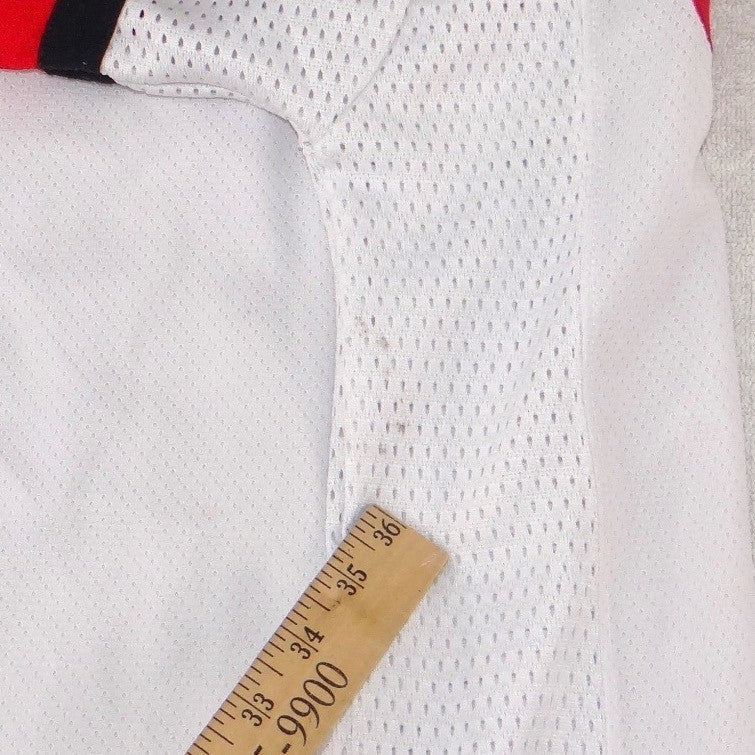 NFL Kansas City Chiefs Jersey White Red Mesh V-Neck Youth Large 16/18