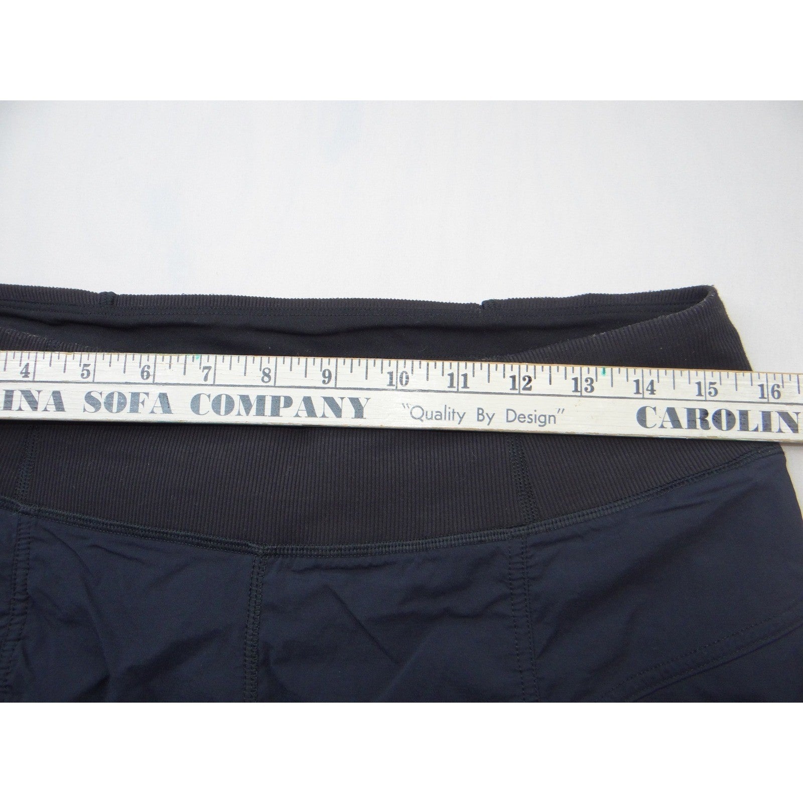 Prana Halle Crop Pants Navy Blue Womens Med Hiking Outdoor Travel Ribbed Waist