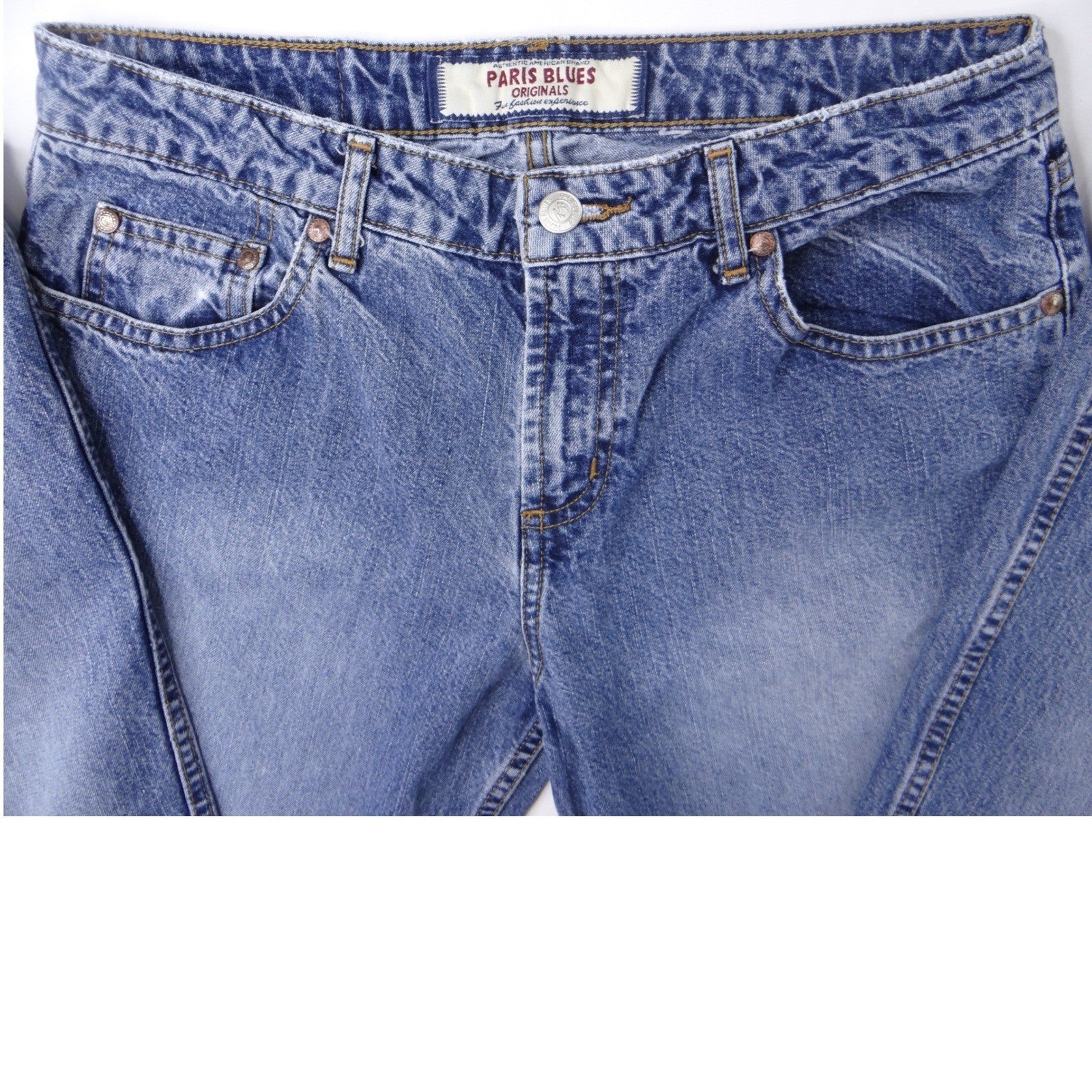 Y2K Vintage Retro Paris Blues Originals Women's Blue Wash Flare Jeans Size 10