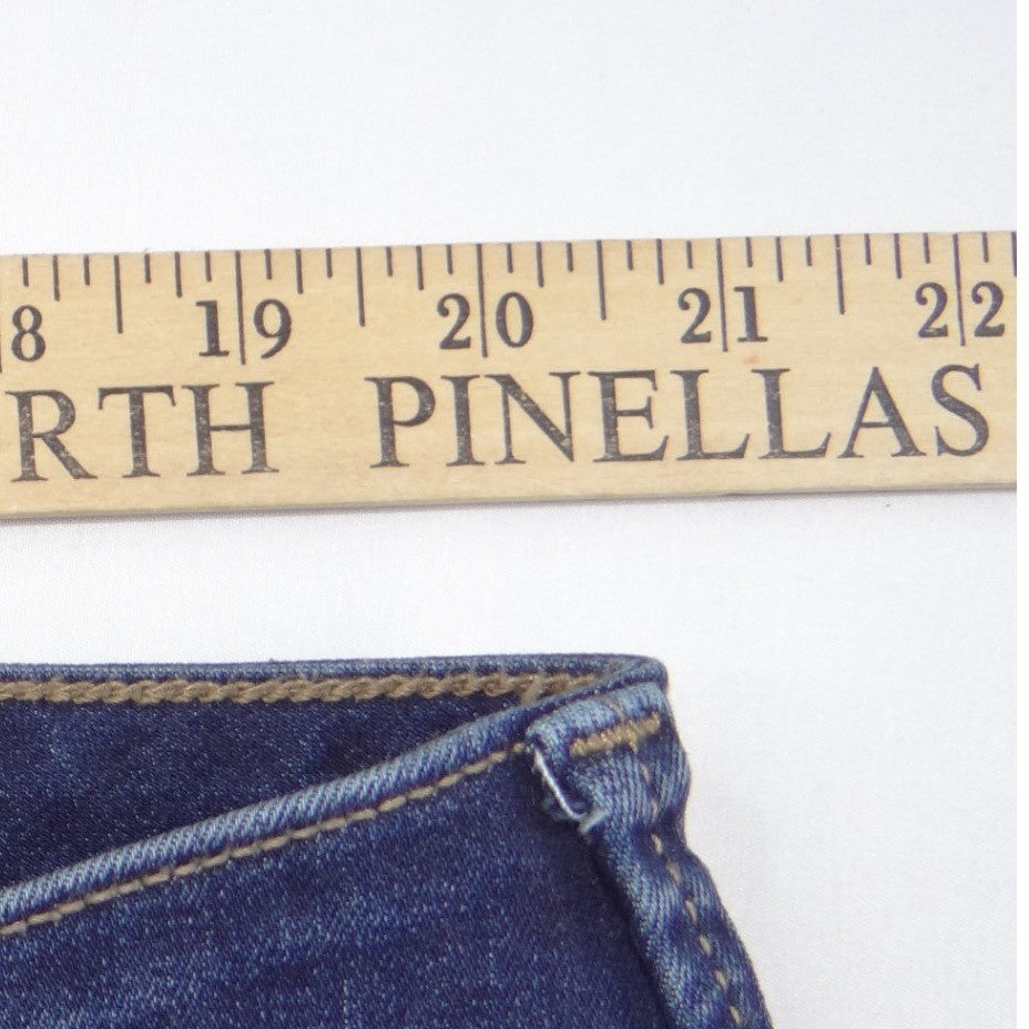 Torrid Super Soft Jeggings Womens 24R Dark Wash Distressed High Rise Skinny Jean