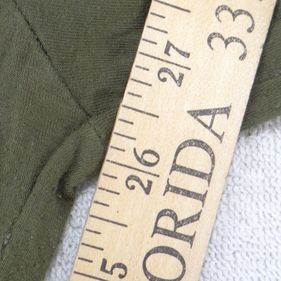 Double Auspicious Olive Green Cargo Joggers Elastic Waist Pants Mens S/M
