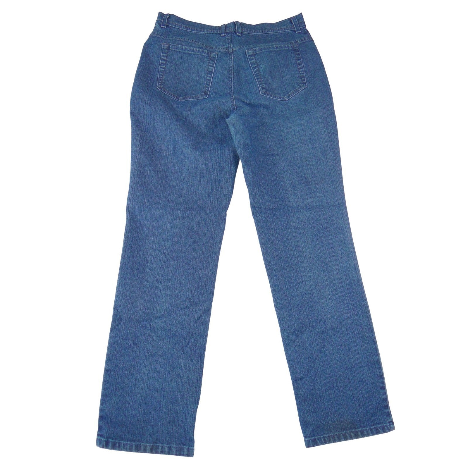 Gloria Vanderbilt Amanda High Rise Straight Leg Jeans Blue Medium Wash Mens 12