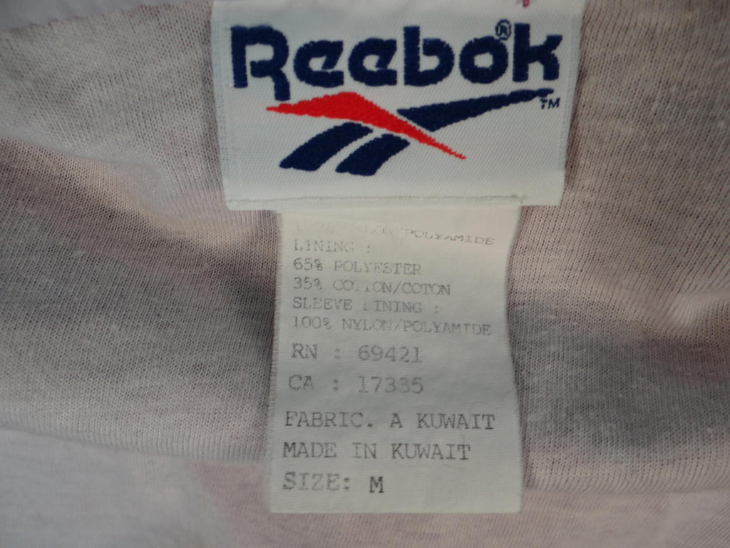 Vintage Reebok Women's Windbreaker Jacket Purple Teal White