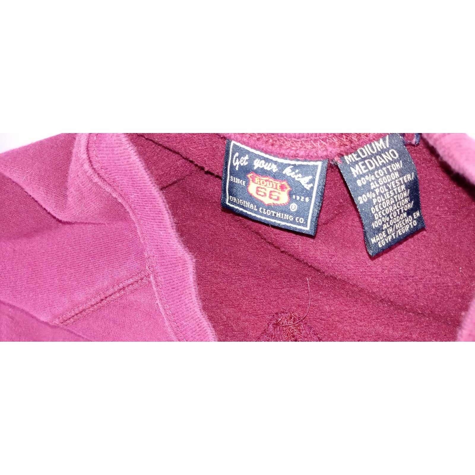 Route 66 Burgundy Tiger Victory Graphic Sweatshirt Women's Medium