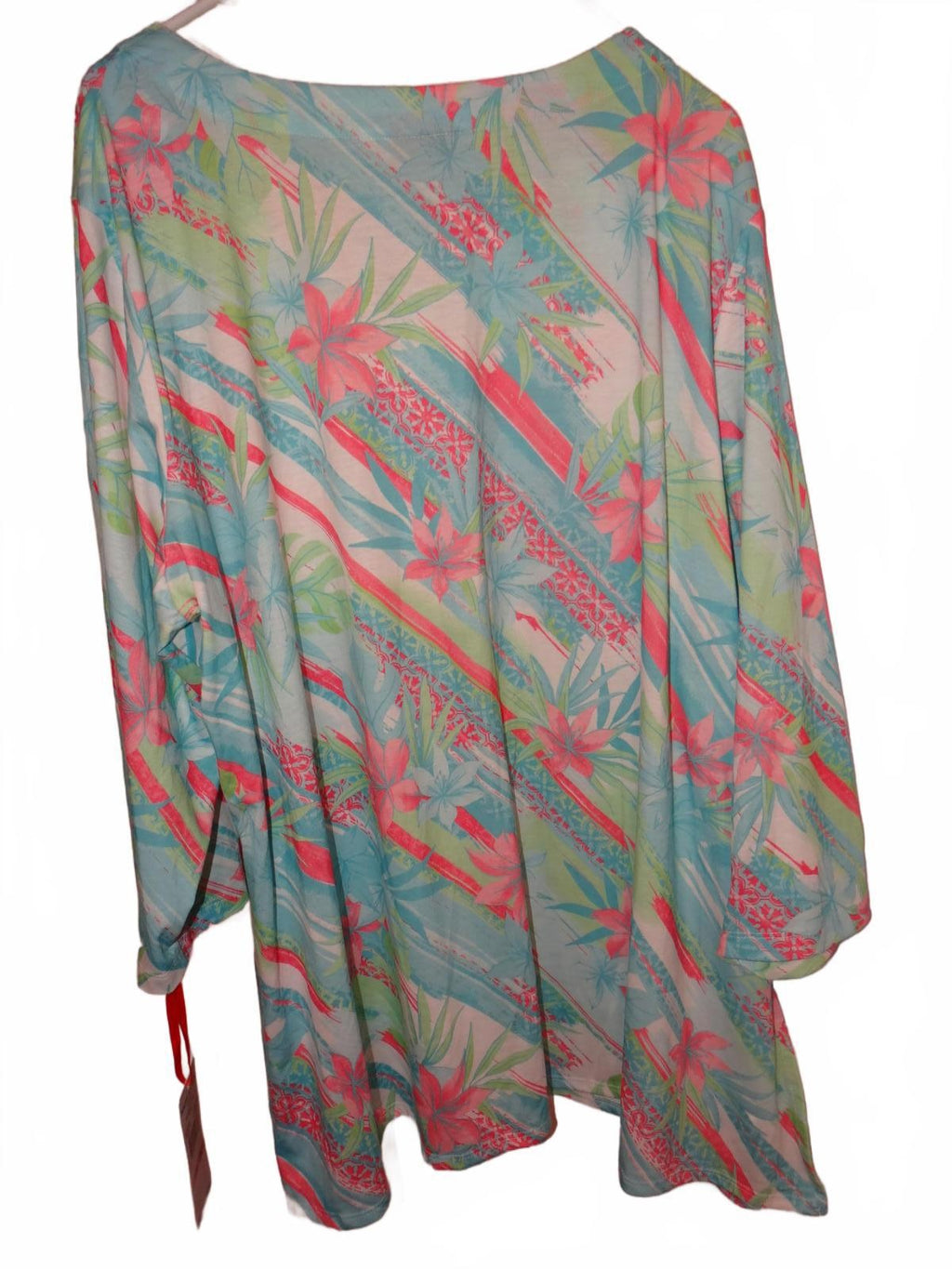 Hearts of Palm Woman Floral Print Tunic Top, Size 2X