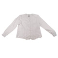 Vintage Kathie Lee Collection Womens Small White Lace Trim Button Front Blouse