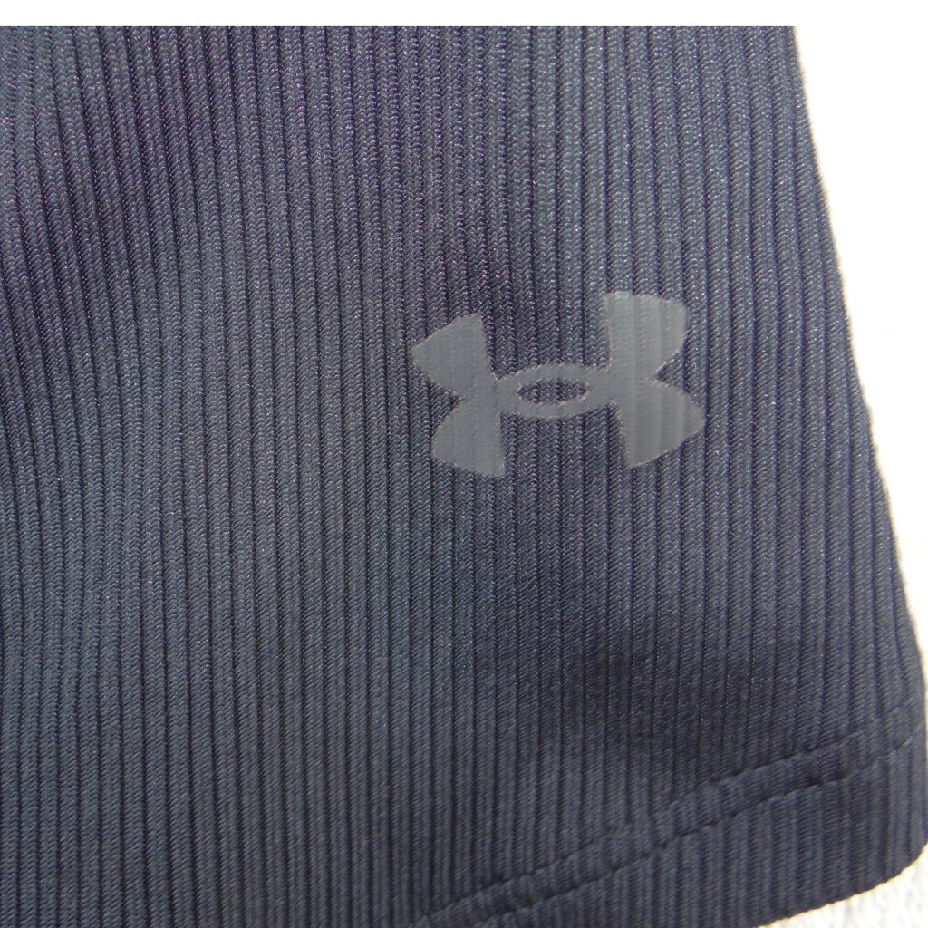 Under Armour HeatGear Ribbed Tank Top Black Fitted Racerback XL