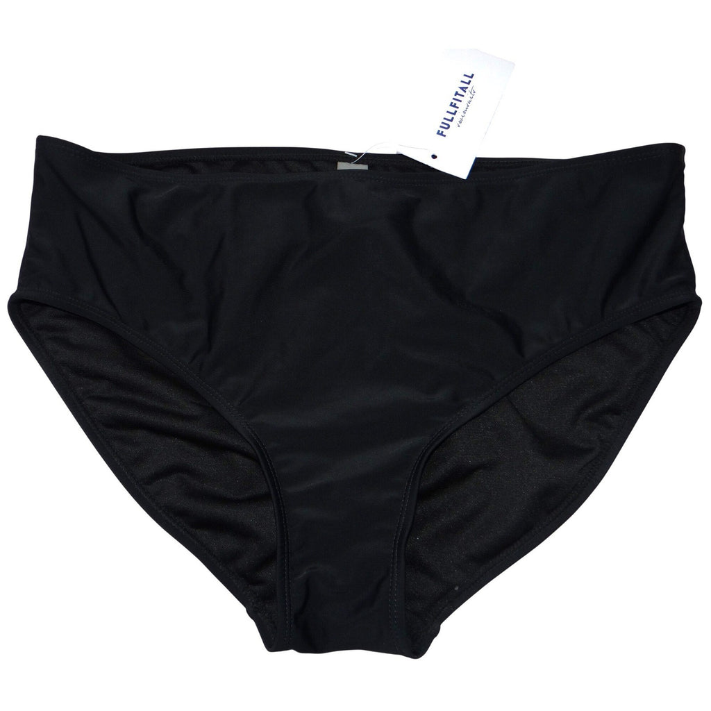 NWT-Fullfitall Swimsuits Womens Plus Size 18 Black High Waist Bikini Bottom