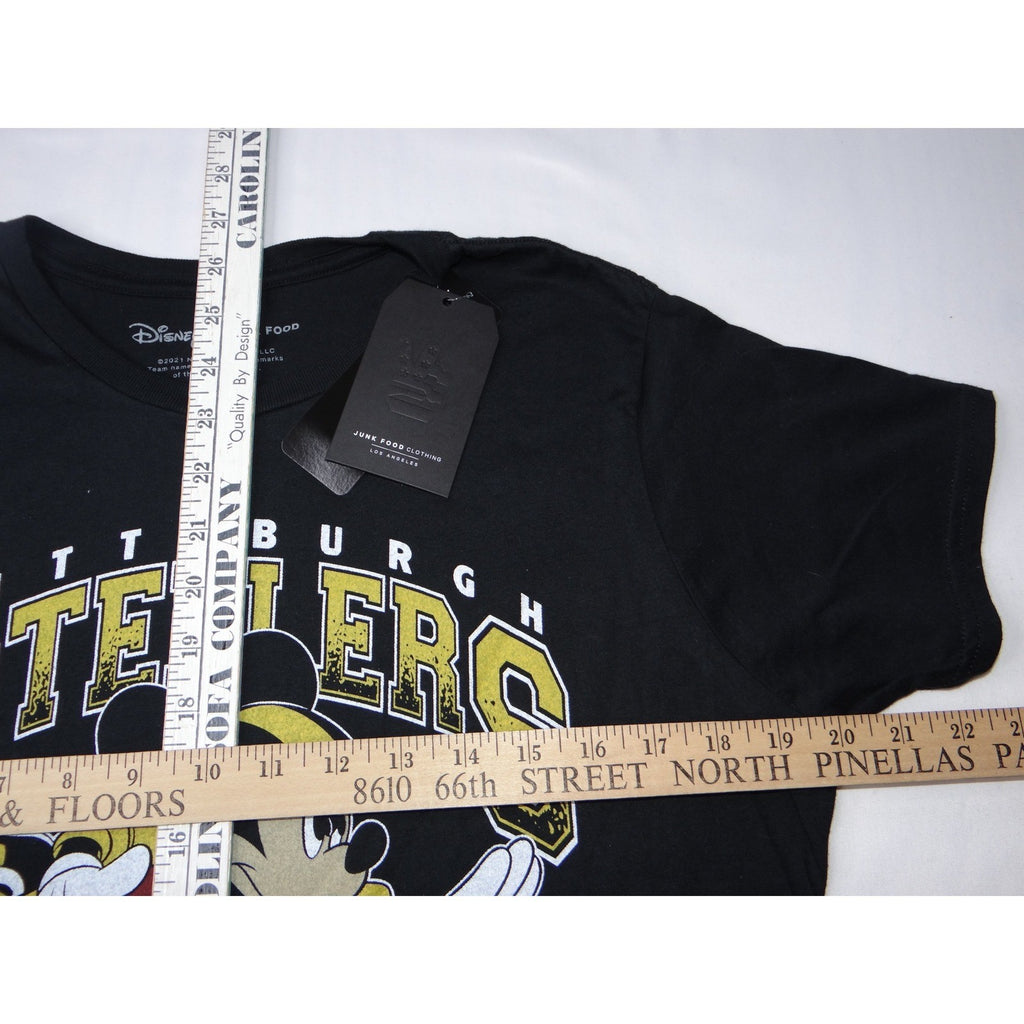 NWT-Disney Junk Food Pittsburgh Steelers Mickey Mouse NFL Football Womens L