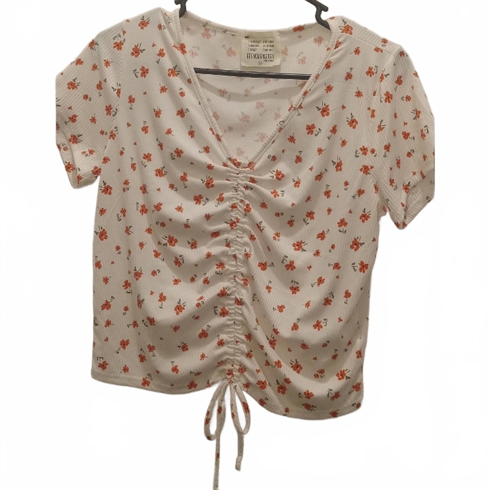 Floral Ruched Top - Y2k
