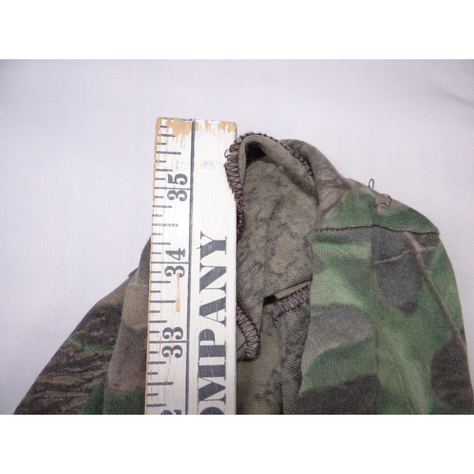 VTG Walls Realtree Hardwoods Camo Full Zip Hoodie Mens Brown Green Camouflage
