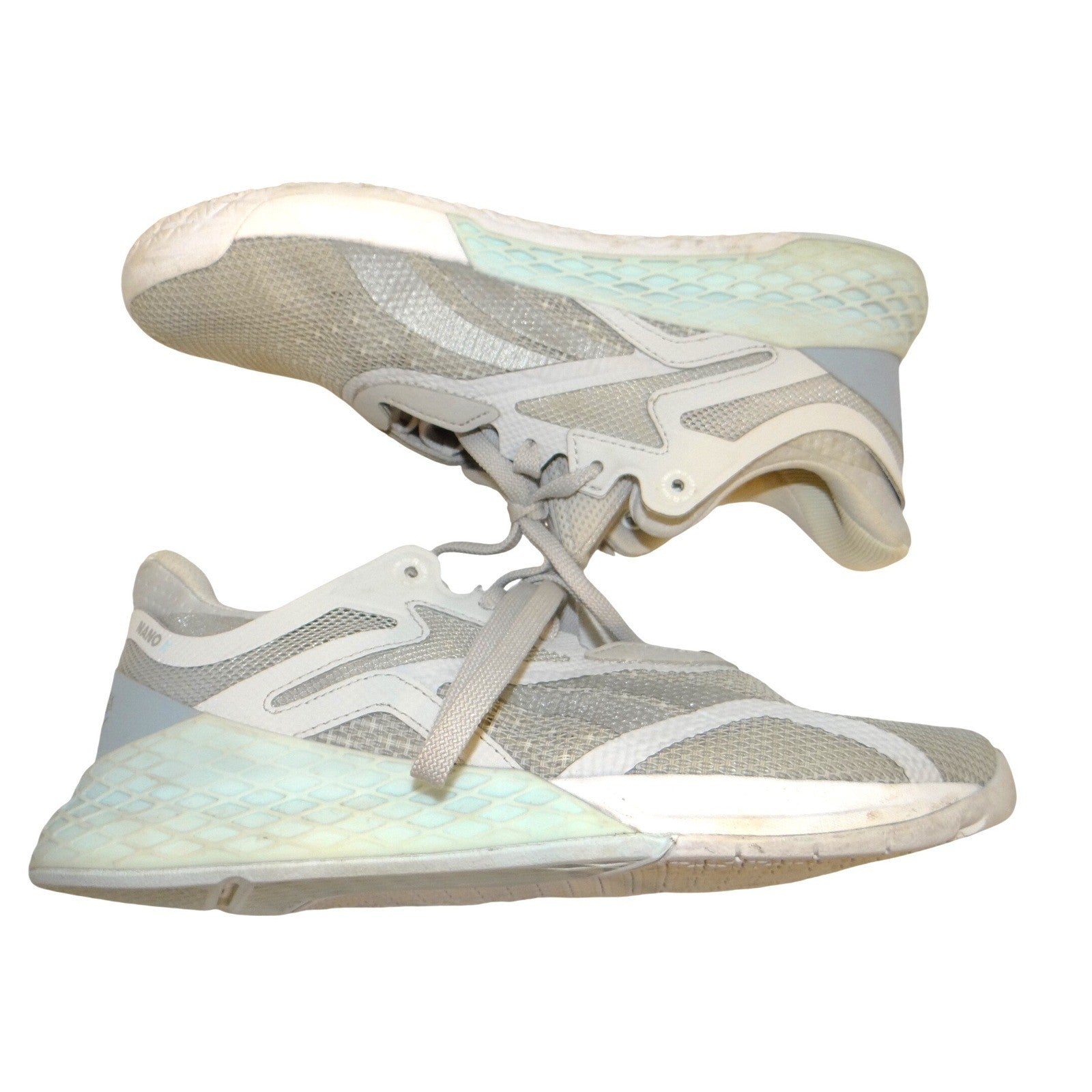Reebok Nano X Womens Training Shoes Grey White Mint GW6013 Size 9.5