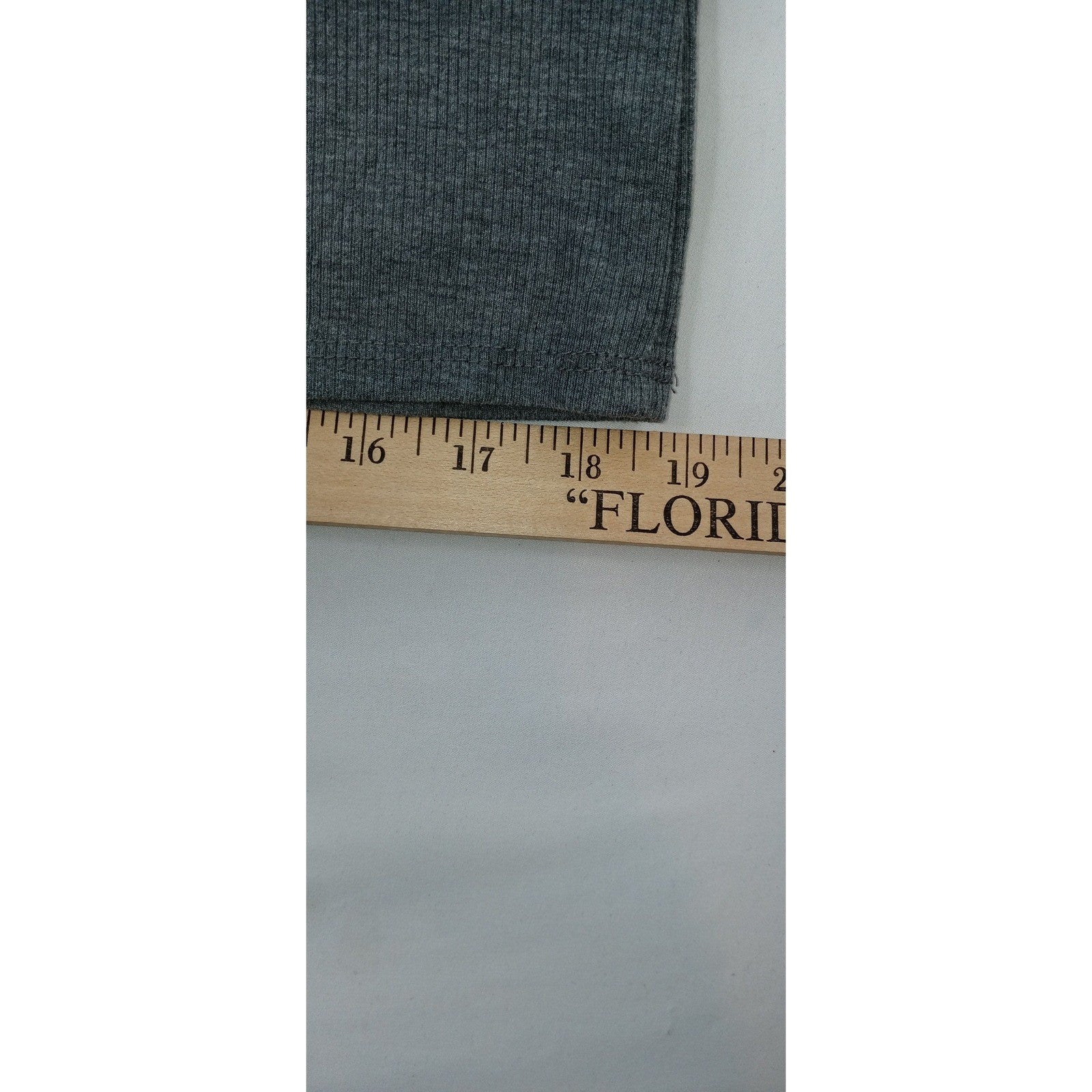 ANTISTAR Women's Charcoal Gray Ribbed Boat Neck Short Sleeve Dress Size L
