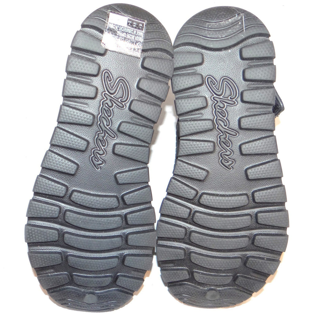 Skechers Arch Fit Footsteps Pixie Dust Black Slingback Sandals 111461 Womens 5