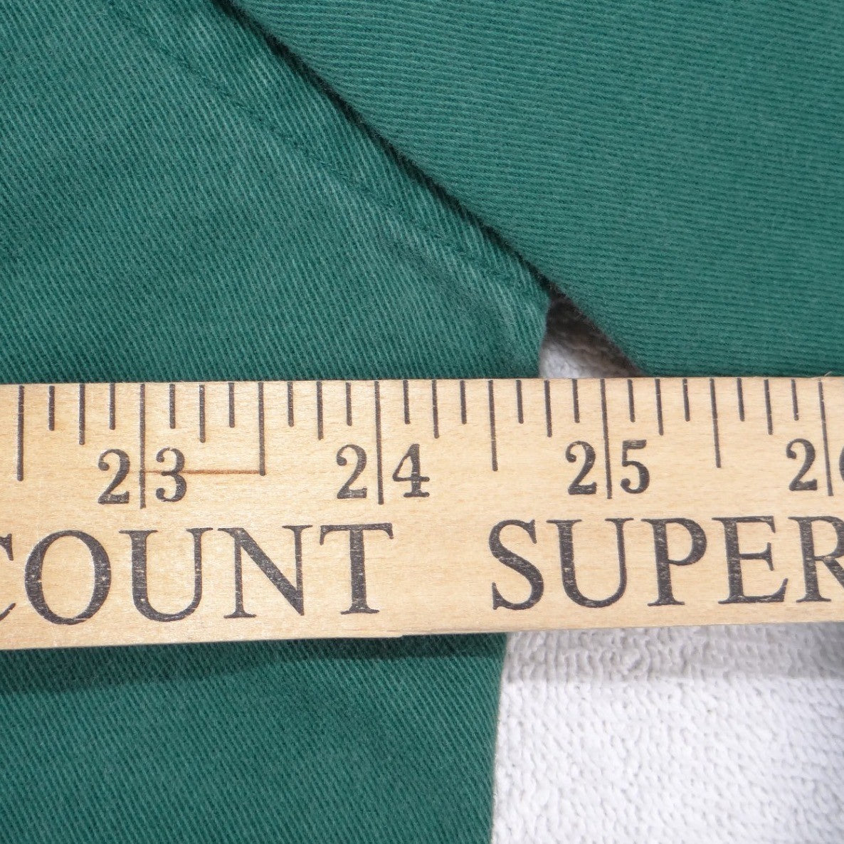 Vintage Nautica 90s Mens Green Cotton Twill Denim Collar Button Down Shirt L