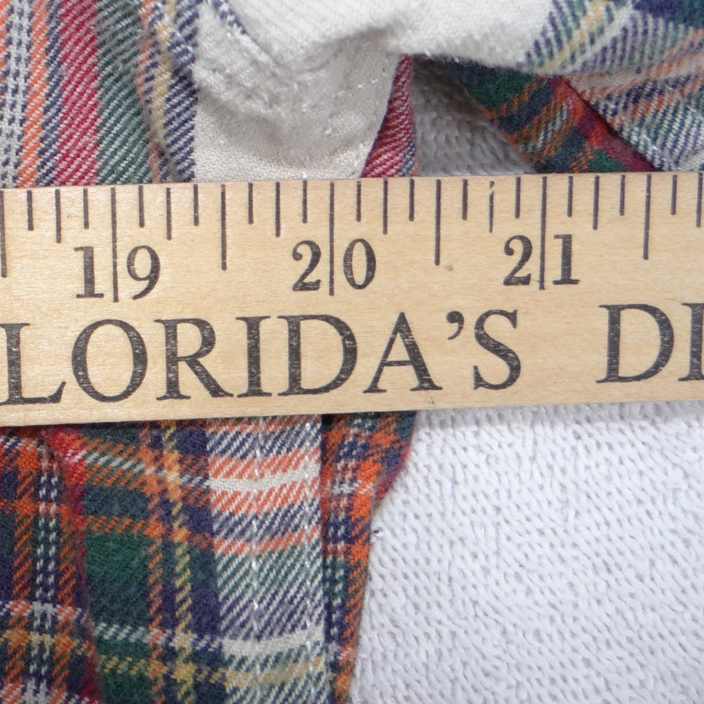 Marine Layer Mens Marge Plaid Flannel Button Down Shirt Red Green Multi Size M