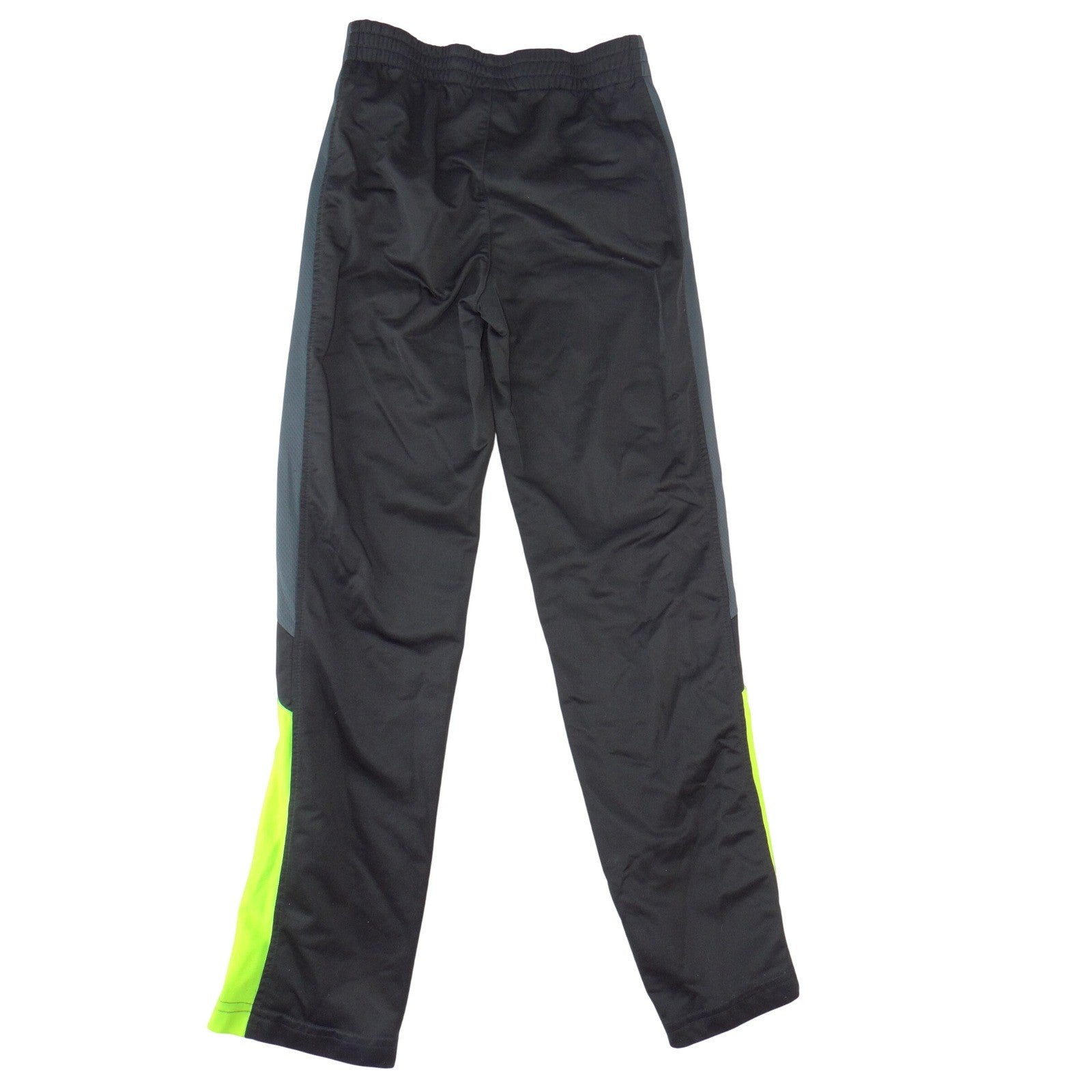 Athletic Works Mens XL 14-16 Black Neon Green Grey Track Pants Activewear 3084