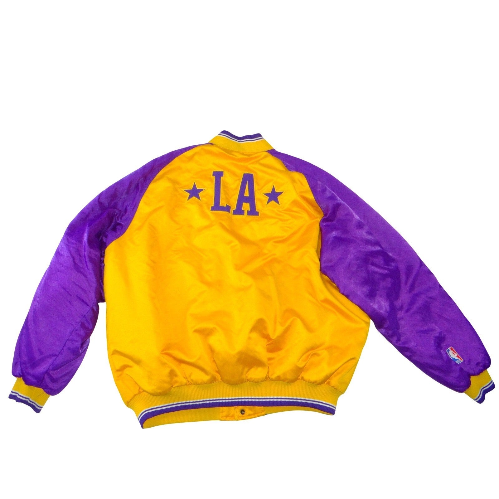 Nike Los Angeles Lakers Vintage NBA Bomber Jacket Yellow Purple XXL