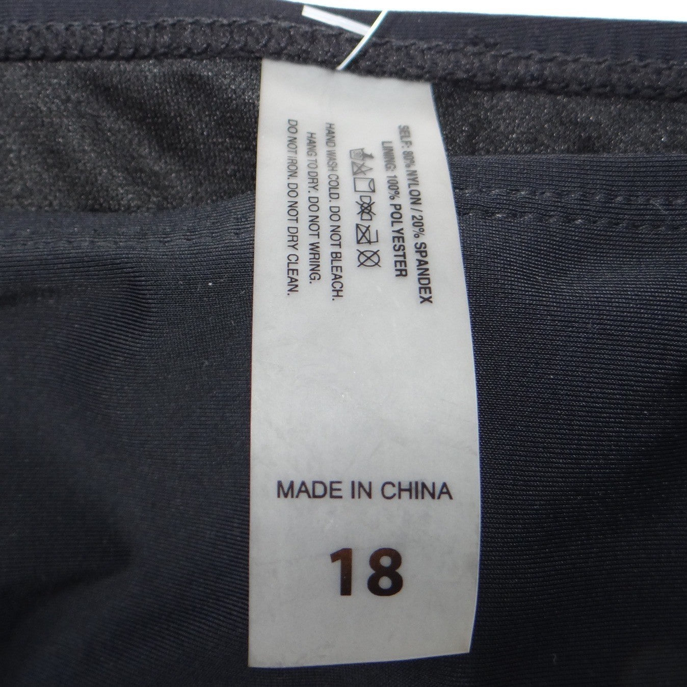 NWT-Fullfitall Swimsuits Womens Plus Size 18 Black High Waist Bikini Bottom