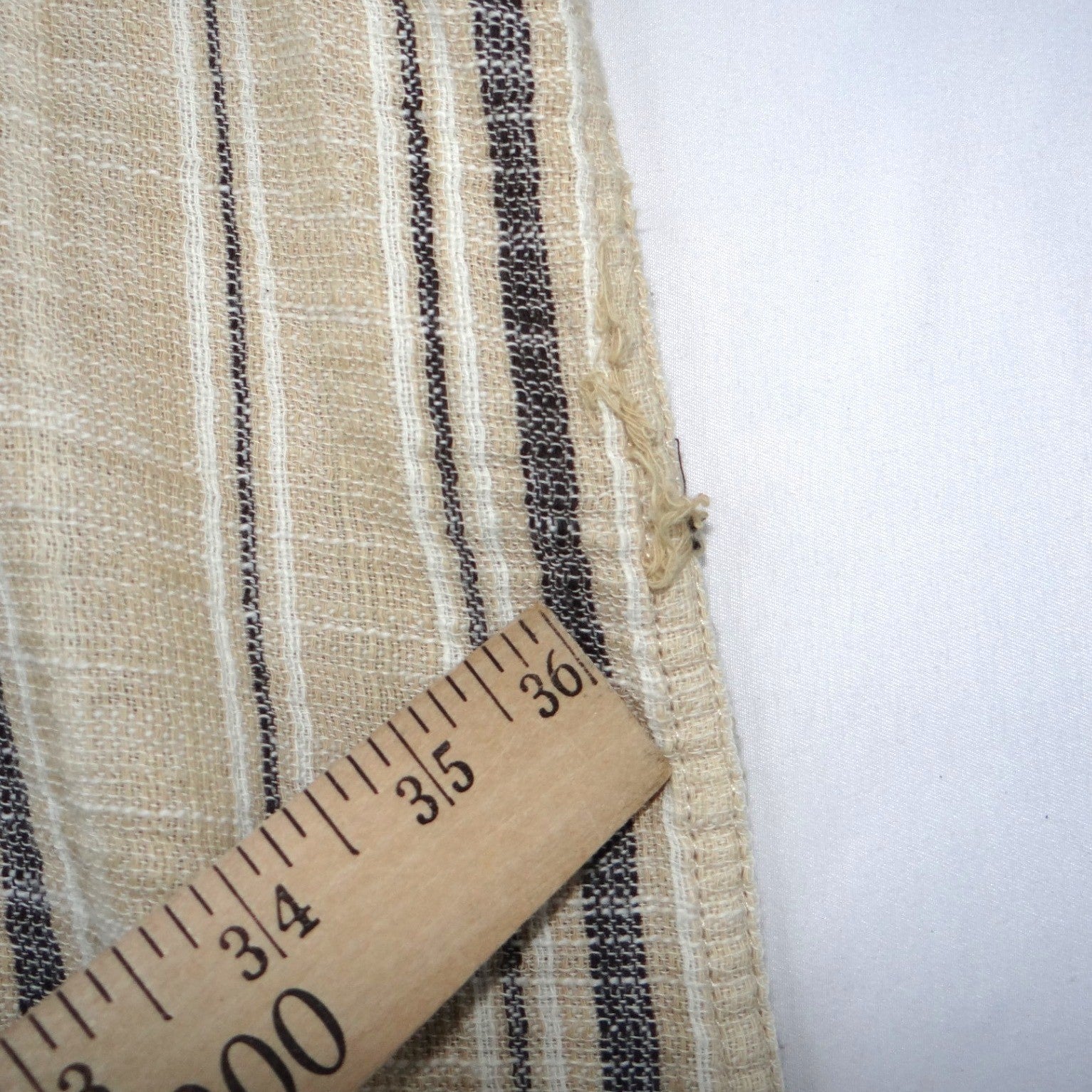 PAC SUN Mens Linen Blend Striped Short Sleeve Button Up Shirt Size Medium Tan