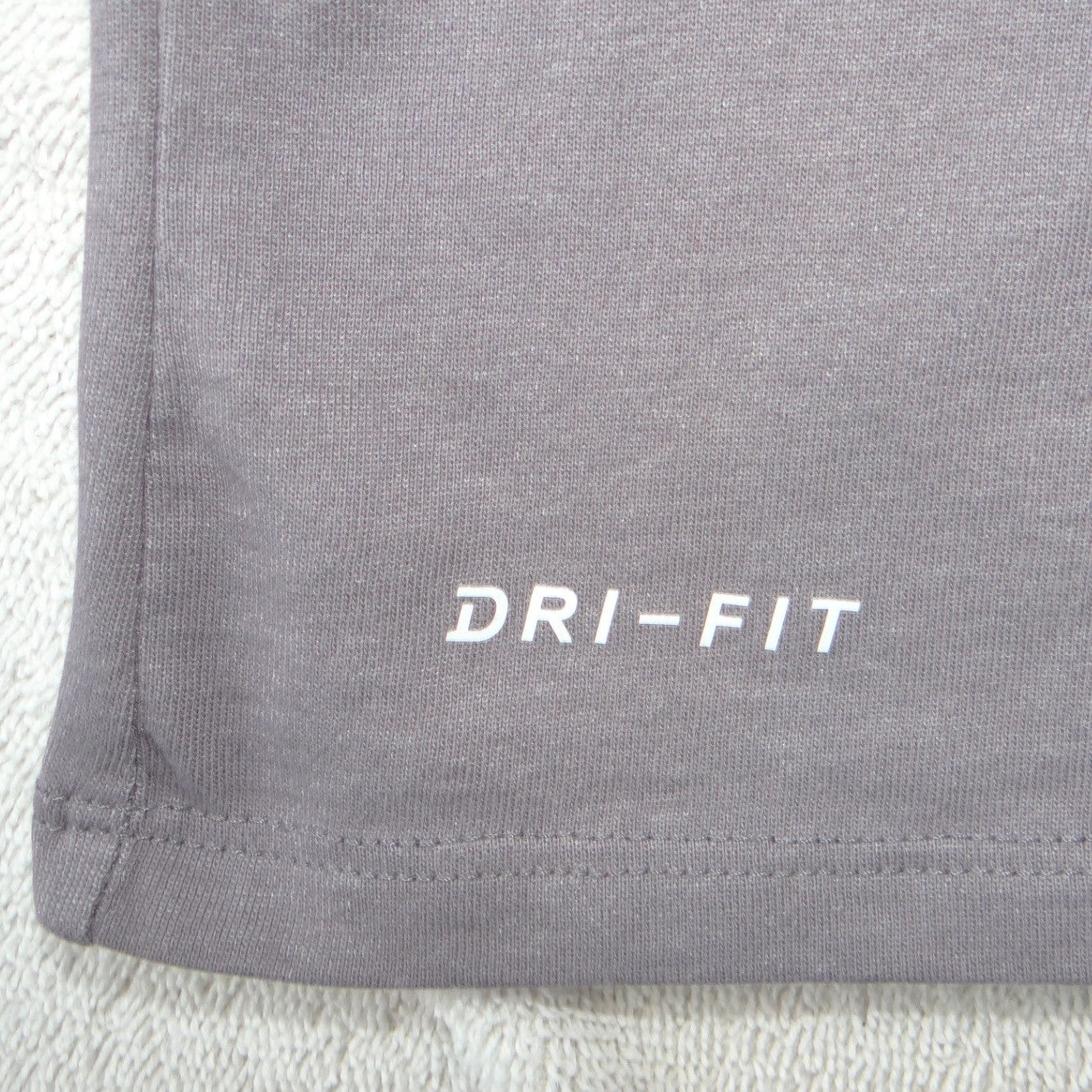 Nike Dri-FIT Mens Long Sleeve Training Shirt Grey Athletic Cut Large