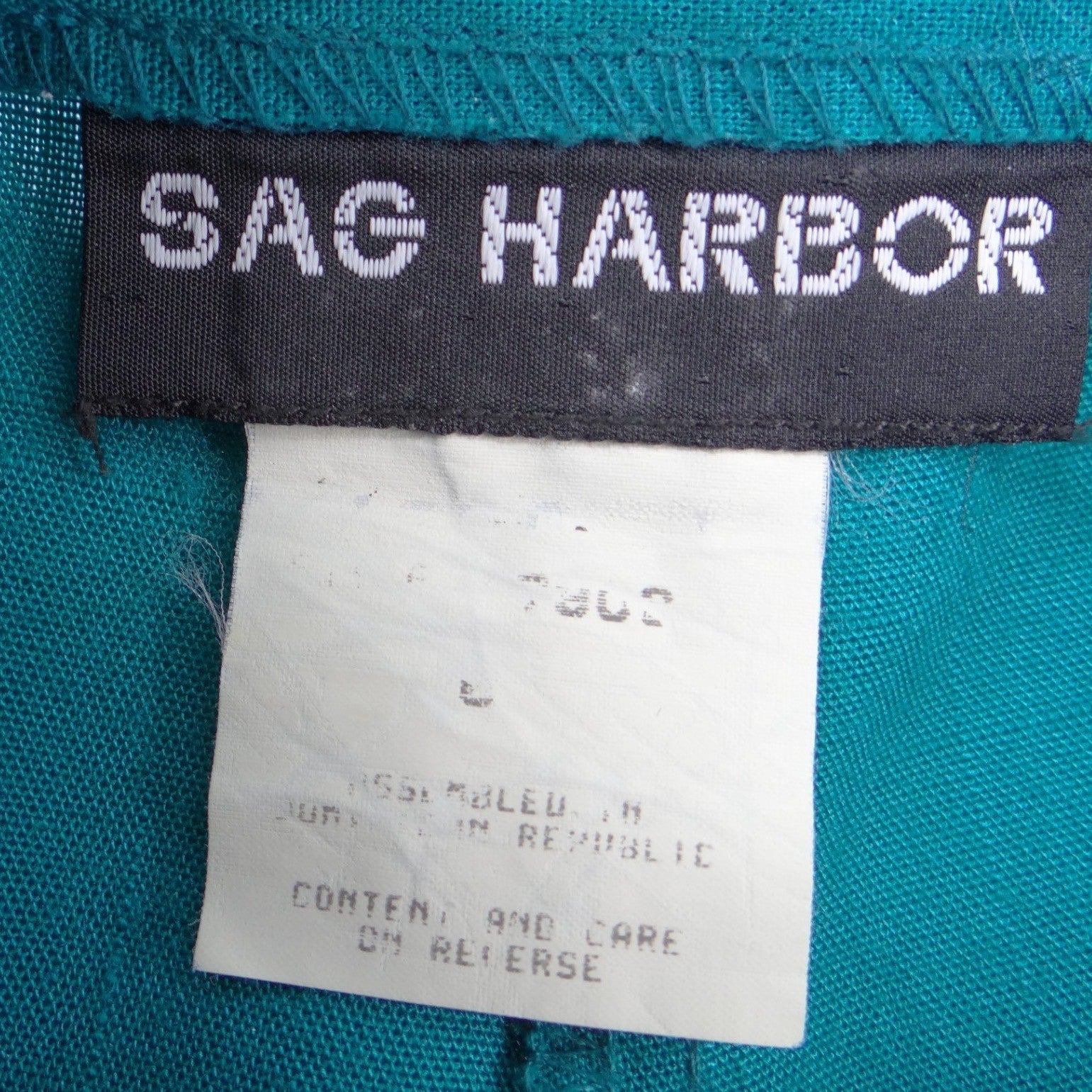 Sag Harbor Vintage Teal Green Blazer and Pleated Shorts Set Womens Large 90s