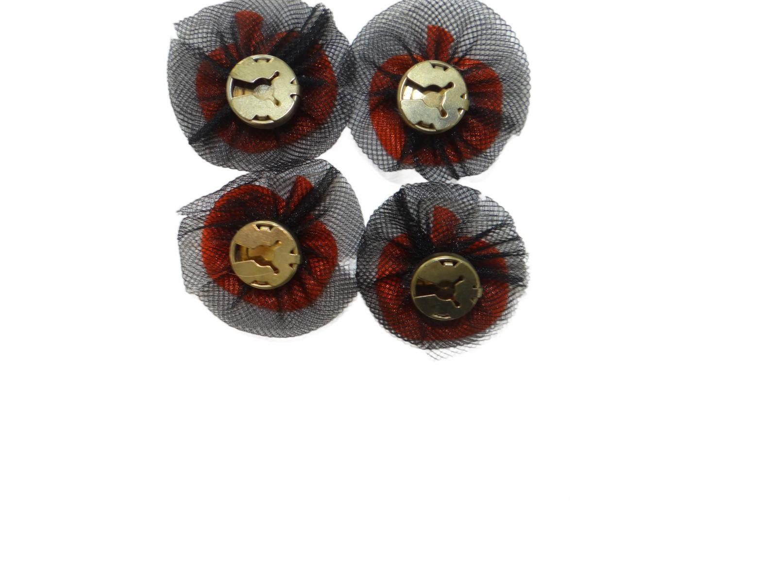 Set of 4 Halloween Pumpkin Button Covers