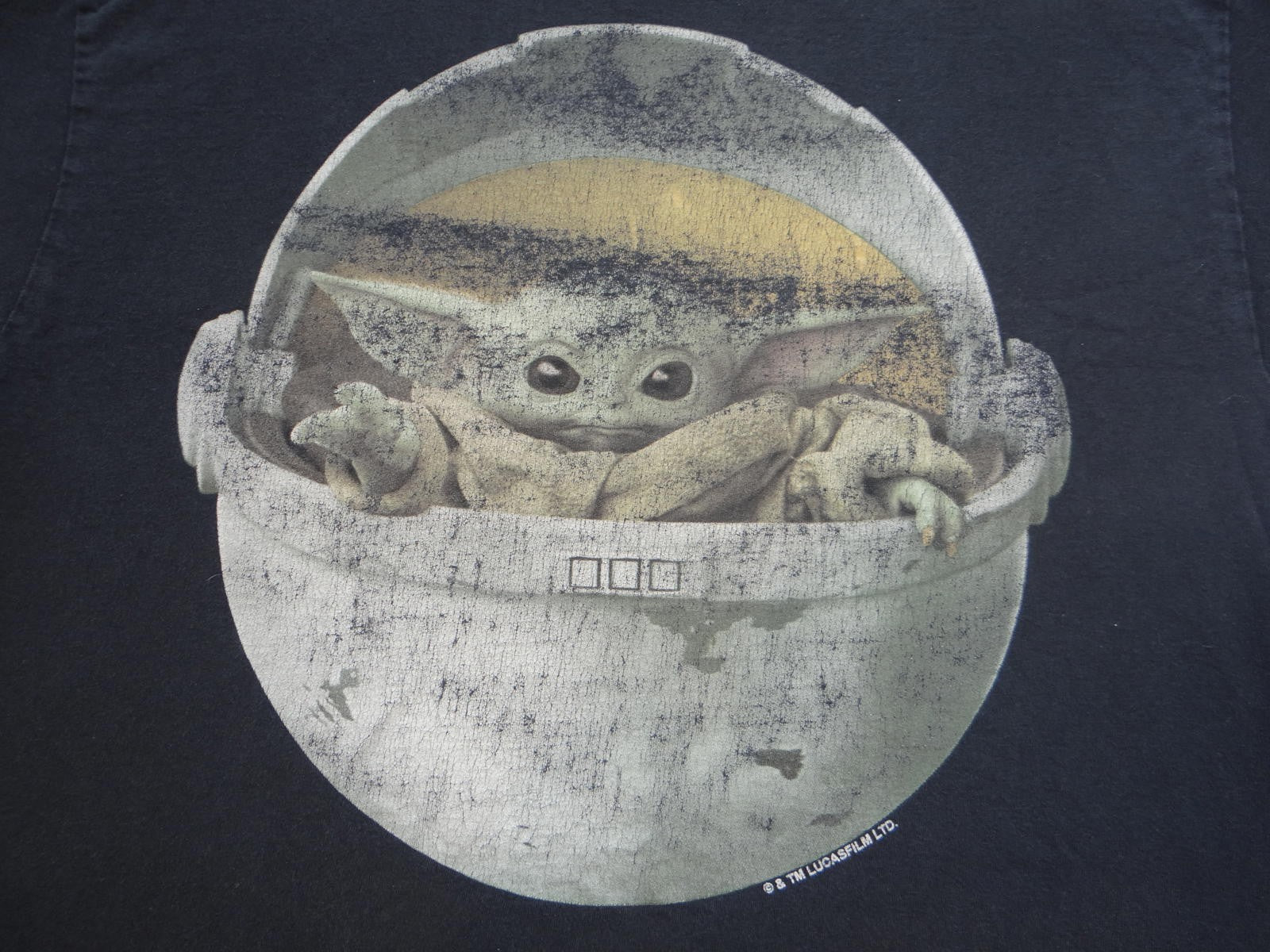 Baby Yoda Graphic T-Shirt - Black