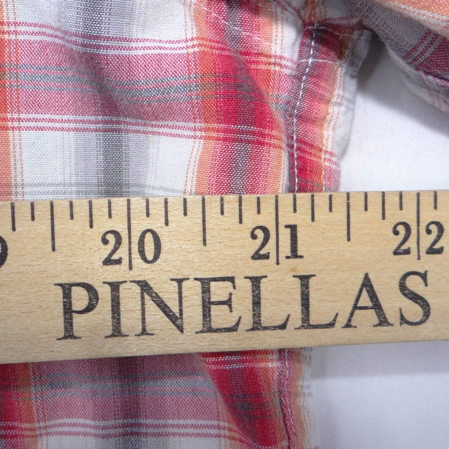 Lucky Brand Mens Red Plaid Western Pearl Snap Long Sleeve Shirt Medium