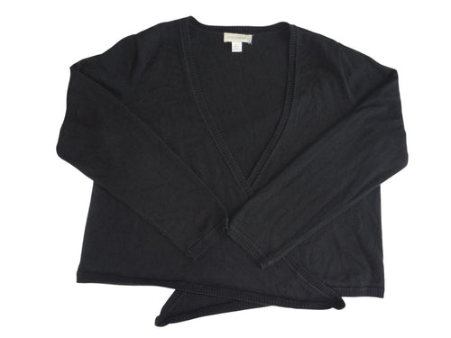 Appleseed's Women's Black Cardigan Sweater - Size L