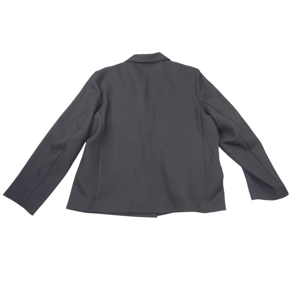 Alfred Dunner Womens Black Two Button Blazer Jacket Plus Size 18 Professional