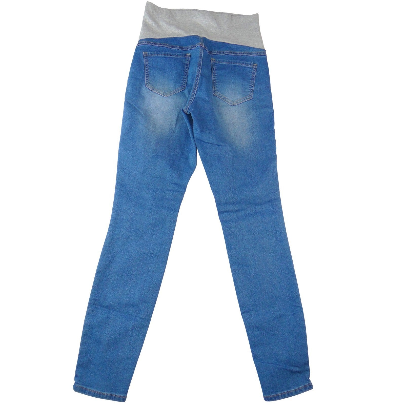 Thyme Maternity Slim Fit Skinny Jeans Medium Wash Blue Full Belly Panel Size S/P