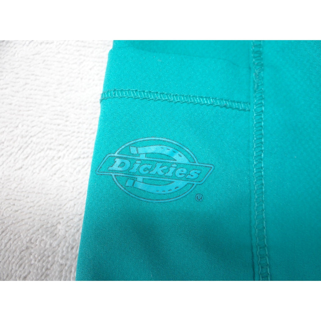 Dickies EDS Essentials Womens Scrub Set Teal Blue V-Neck Top And Pants XL- Tall