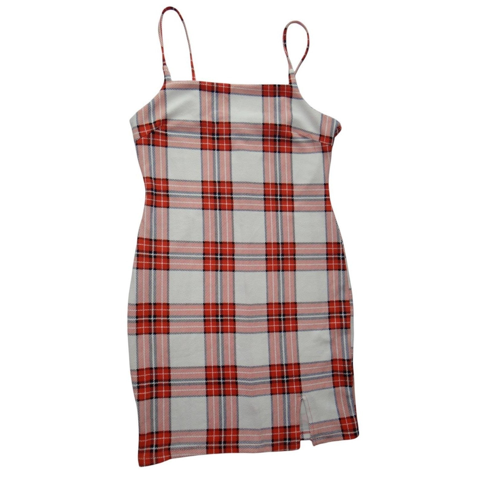 Almost Famous Women's Plaid Dress - Spaghetti Strap